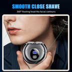 Arenzza men's electric shaver set with a sleek design, featuring a foil shaver, trimmer, and charging stand for grooming.