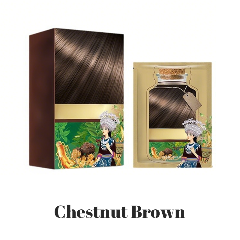 A set of ten Botanical Bubble Hair Dye packs by Arenzza, featuring colorful packaging for vibrant hair color at home.