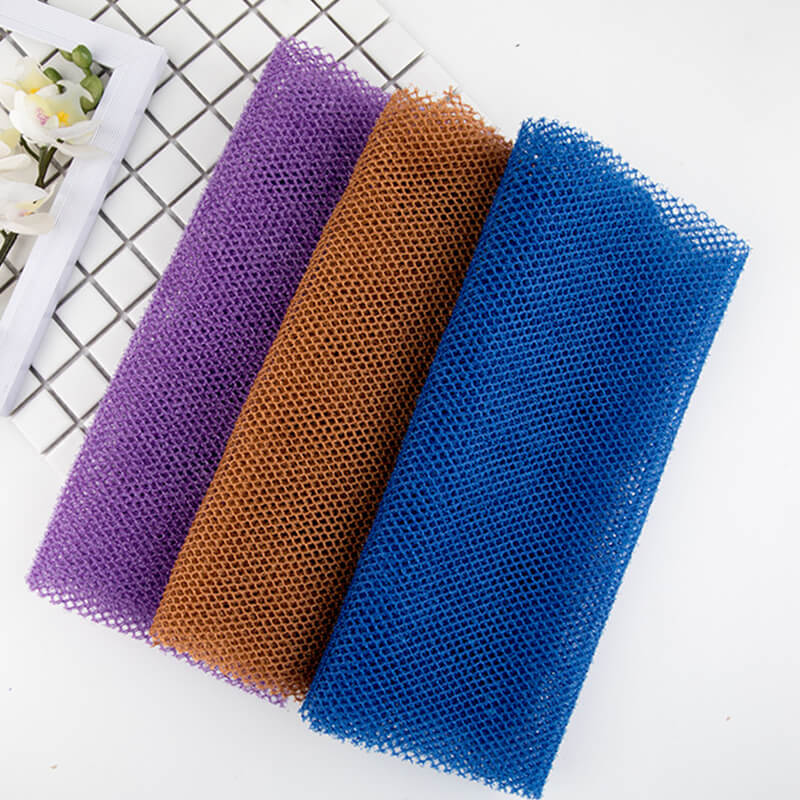 Arenzza African exfoliating net for health and beauty, showing a close-up of the textured net used for skincare exfoliation.