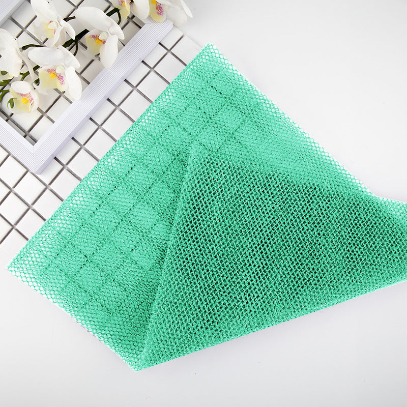 Arenzza African exfoliating net for skin cleansing and exfoliation, showing a textured mesh scrubbing tool.