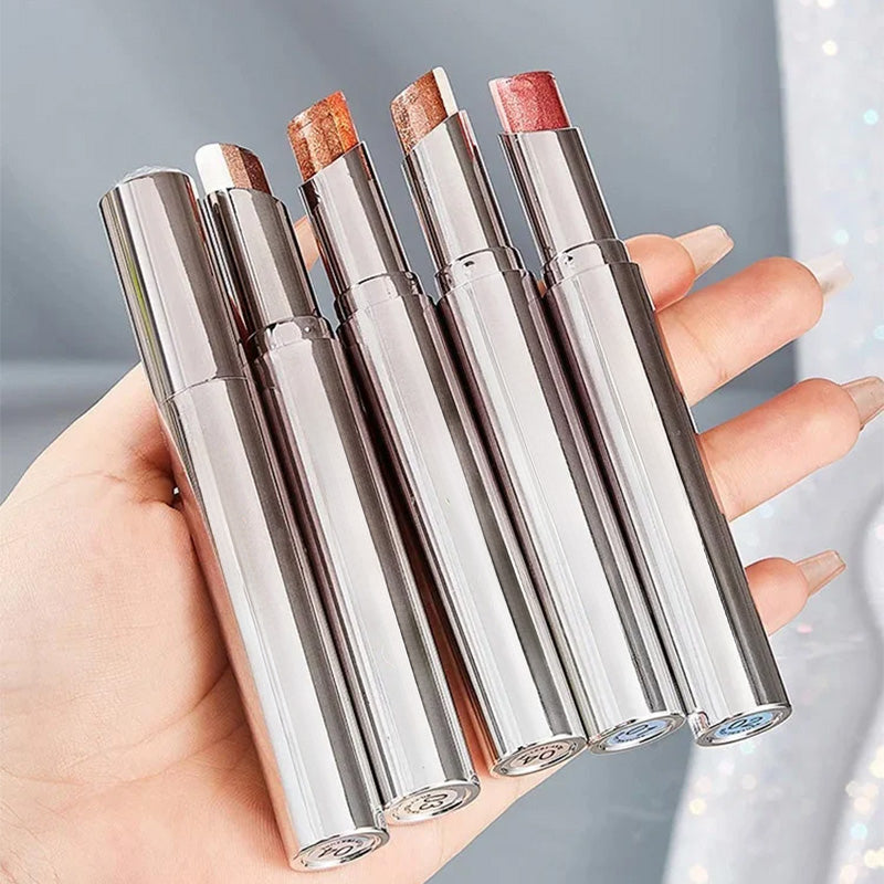 Aarenzza Waterproof Gradient Shimmer Eye-Shadow Stick with iridescent, shimmering shades in a sleek, portable makeup stick.