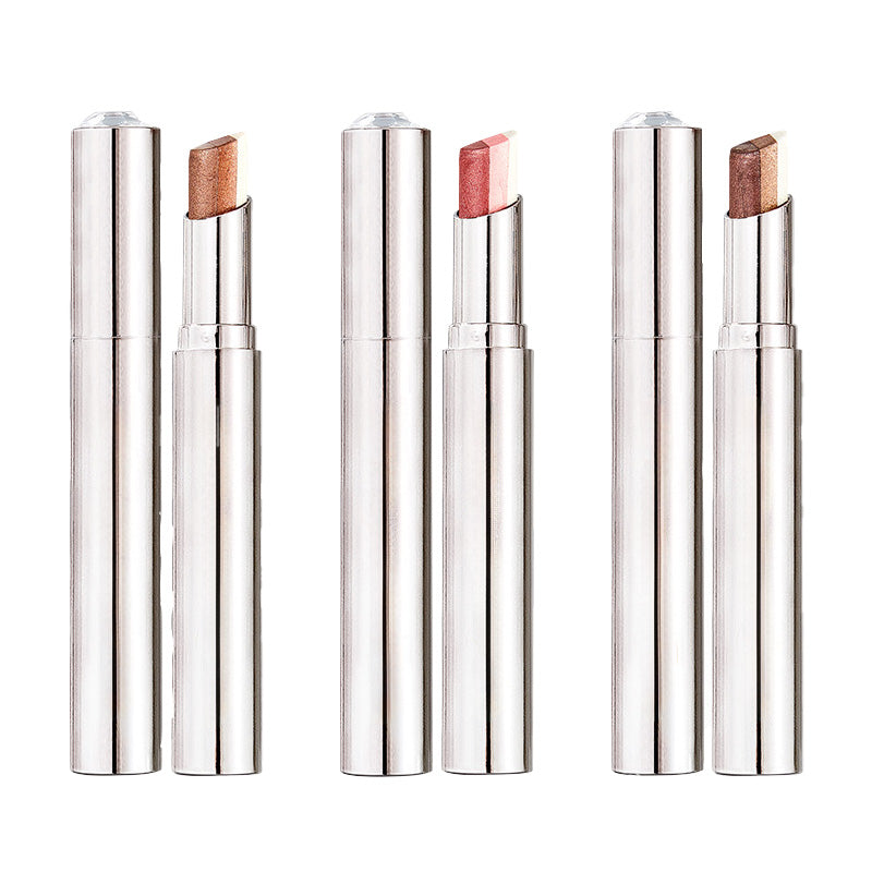Arenzza waterproof gradient shimmer eye-shadow stick in vibrant, iridescent colors for bold eye makeup looks.