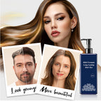 Arenzza plant-based hair coloring cream in a sleek jar, showcasing natural ingredients for chemical-free hair color treatment.