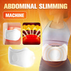 Arenzza cordless electric abdominal massager showing a compact device for fat burning and digestion in a health and beauty setting.