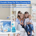 Arenzza ear wax removal kit with reusable silicone spoon, designed for safe, gentle, and hygienic ear cleaning.