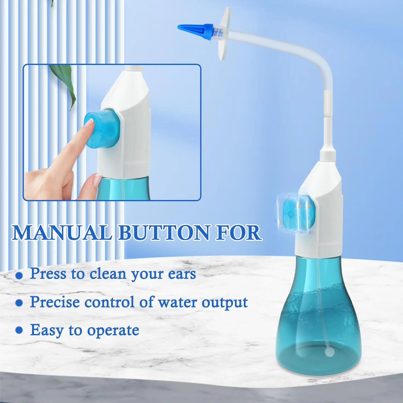 Arenzza ear wax removal kit with reusable silicone spoon for safe, gentle, and hygienic ear cleaning, shown in the image.