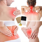Arenzza ginger pain relief patches on skin, showcasing their adhesive design for natural pain relief in health and beauty.