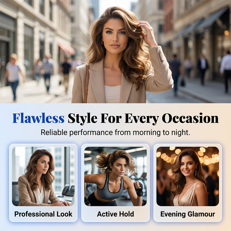 Arenzza Powerful Glamorous Hair Styling Gel Spray bottle, featuring sleek packaging for health and beauty hair styling products.