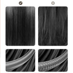 Arenzza 2-in-1 mini curling wand and flat iron hair straightener in black, compact design for versatile styling.
