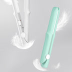 Arenzza 2-in-1 mini curling wand and flat iron hair straightener in black, designed for versatile hair styling.