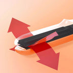Arenzza 2-in-1 mini curling wand and flat iron hair straightener, compact design for styling hair at home or on the go.