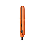 Arenzza 2-in-1 mini curling wand and flat iron hair straightener, black and silver, with ergonomic design for styling.