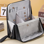 Aarenza large capacity Oxford cloth standing makeup bag for health and beauty, with multiple compartments and sturdy design.