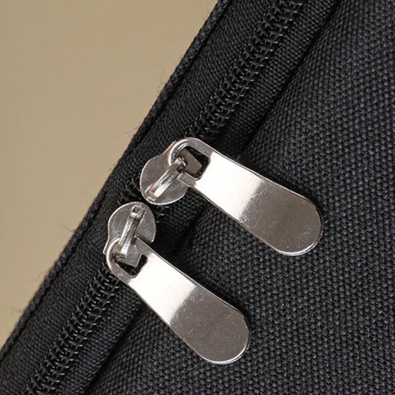 Arenzza large capacity Oxford cloth makeup bag with multiple compartments for organizing health and beauty essentials.