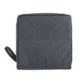 Arenzza large capacity Oxford cloth standing makeup bag with multiple compartments for health and beauty essentials.