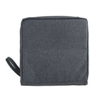 Arenzza large capacity Oxford cloth standing makeup bag with multiple compartments for health and beauty essentials.