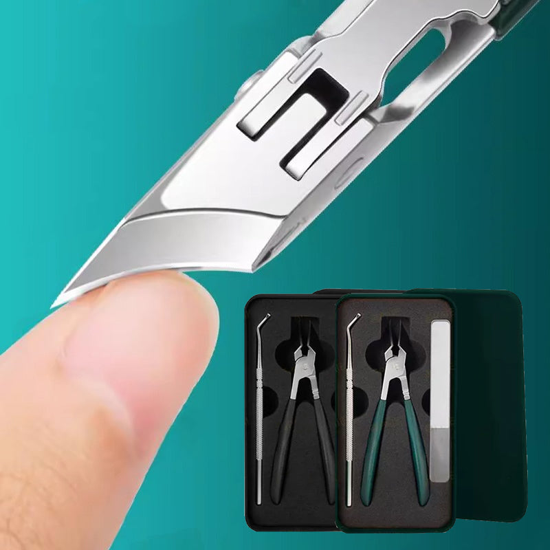 Arenzza 2026 Hot Sale anti-splash 25° slant edge nail clipper 3-piece set for precise personal grooming in health and beauty.