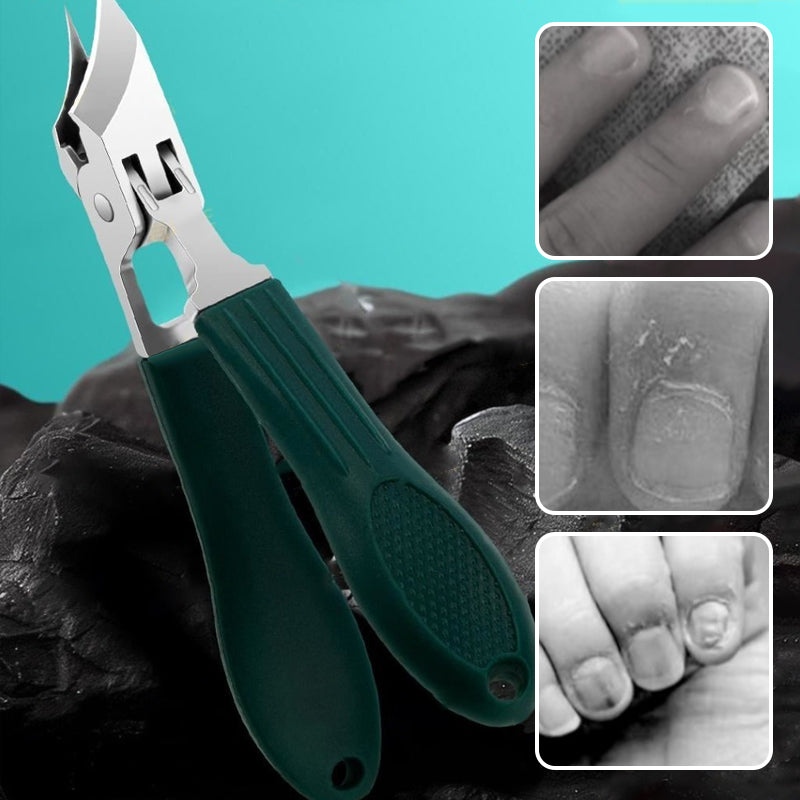 Aarenza 2026 nail clipper set with anti-splash 25° slant edge design, includes three stainless steel nail clippers for grooming.