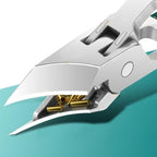Aarenza 25° slant edge nail clipper set with three stainless steel clippers for precise grooming and anti-splash design.