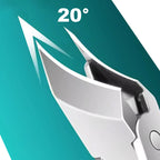 Aarenza 2026 hot sale anti-splash 25° slant edge nail clipper 3-piece set for precise grooming in health and beauty.