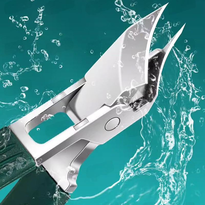 Arenzza anti-splash 25° slant edge nail clipper 3-piece set for health and beauty, featuring stainless steel nail clippers.
