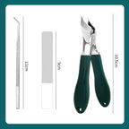 Arenzza 2026 Hot Sale anti-splash 25° slant edge nail clipper 3-piece set for health and beauty grooming.