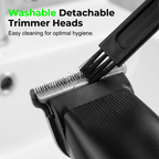 A men’s 3-in-1 electric grooming kit by Arenzza with various attachments for trimming, shaving, and grooming facial hair.