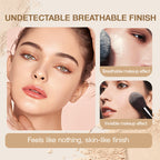 Arenzza waterproof setting matte powder compact with a sleek design, shown open revealing powder inside, ideal for health and beauty use.