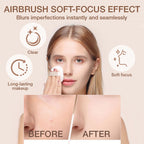 Arenzza waterproof setting matte powder compact with a sleek design, suitable for setting makeup and controlling shine.