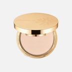 Arenzza waterproof matte setting powder compact with a sleek design, open to show the pressed powder inside.