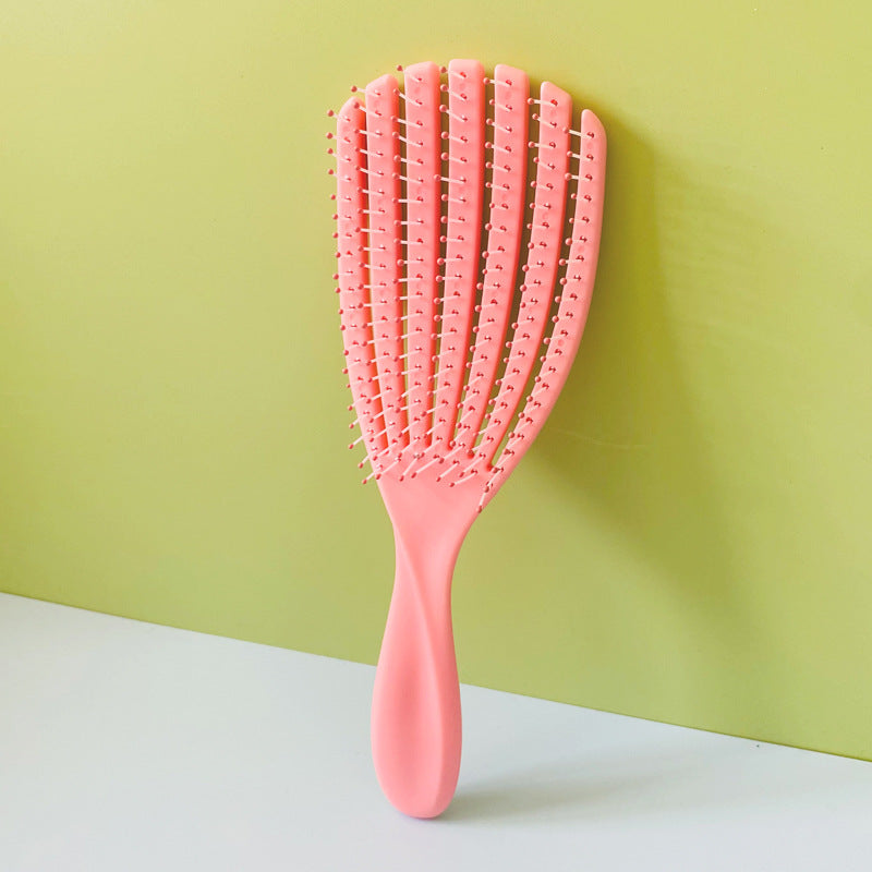 Arenzza hollow out smooth hair fluffy comb with wide teeth for gentle detangling and styling, shown on a white background.