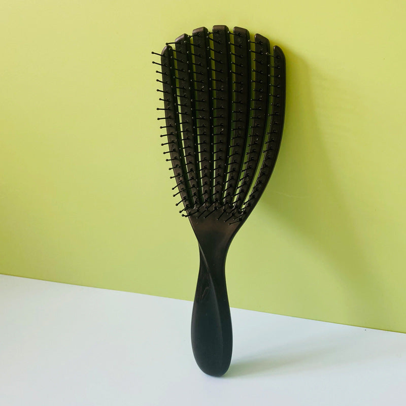 Arenzza hollow out smooth hair fluffy comb with wide teeth, designed for gentle detangling and creating a voluminous hairstyle.