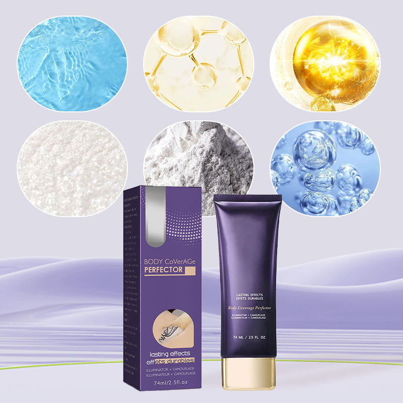 Arenzza waterproof cover-up concealer in a health and beauty setting, with the product tube visible on a neutral background.