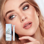 A close-up of Arenzza waterproof curling and long-lasting mascara tube with brush applicator on a white background.