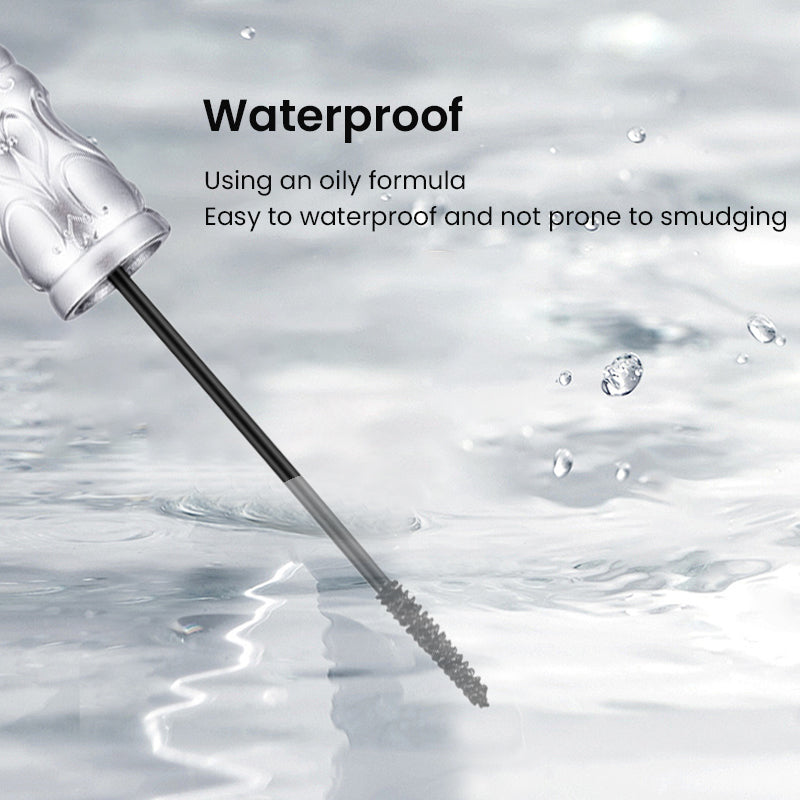 Arenzza waterproof curling mascara with long-lasting formula for defined, lifted lashes in a sleek black tube.