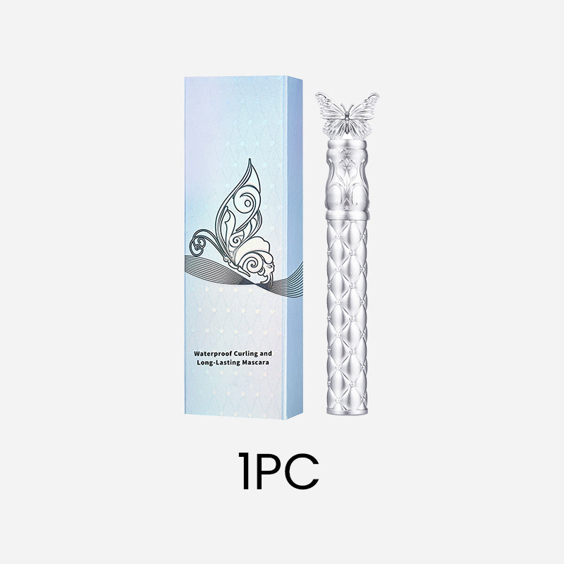 A close-up of Arenzza waterproof curling mascara tube and wand, designed for long-lasting, voluminous lashes in health and beauty.