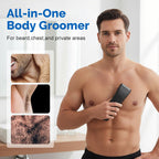 Arenzza digital display body trimmer for men, showing the sleek ergonomic design and adjustable trimming head on a white background.