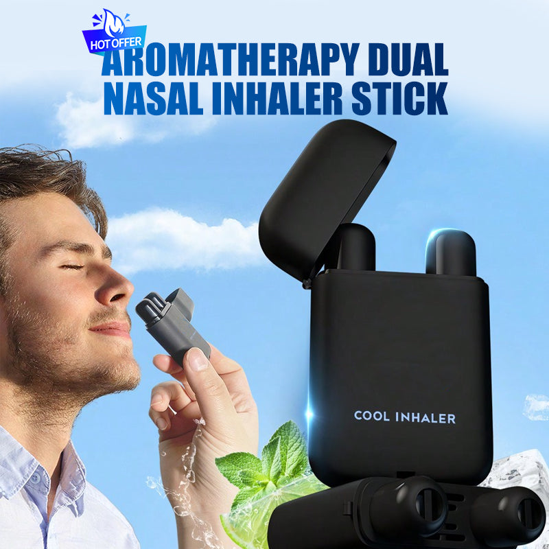 A Arenzza aromatherapy nasal inhaler with refreshing herbal scent, designed to energize and fight drowsiness.