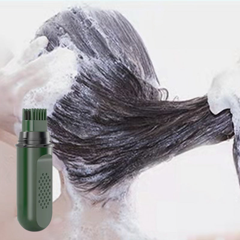 Aarenza gray coverage hair dye pen in gray, displaying the pen with application tip and packaging for temporary hair color.