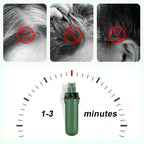 Aarenza temporary gray coverage hair dye pen shown with the gray dye tip and packaging in a health and beauty setting.