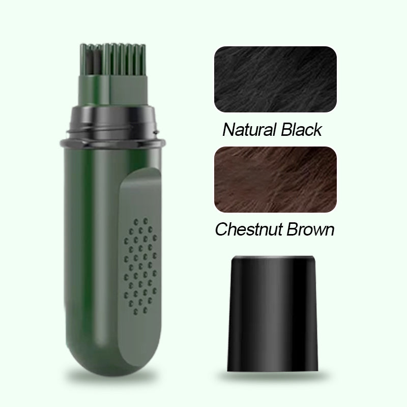 Aarenza temporary gray hair dye pen in a sleek black pen form, designed for quick, temporary hair color application.