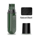 A gray coverage hair dye pen by Arenzza, showcasing the pen's applicator with gray hair color for temporary hair touch-ups.