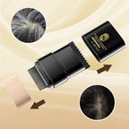 Arenzza instant hair color stick with built-in comb showing the portable stick and comb for quick hair color application.