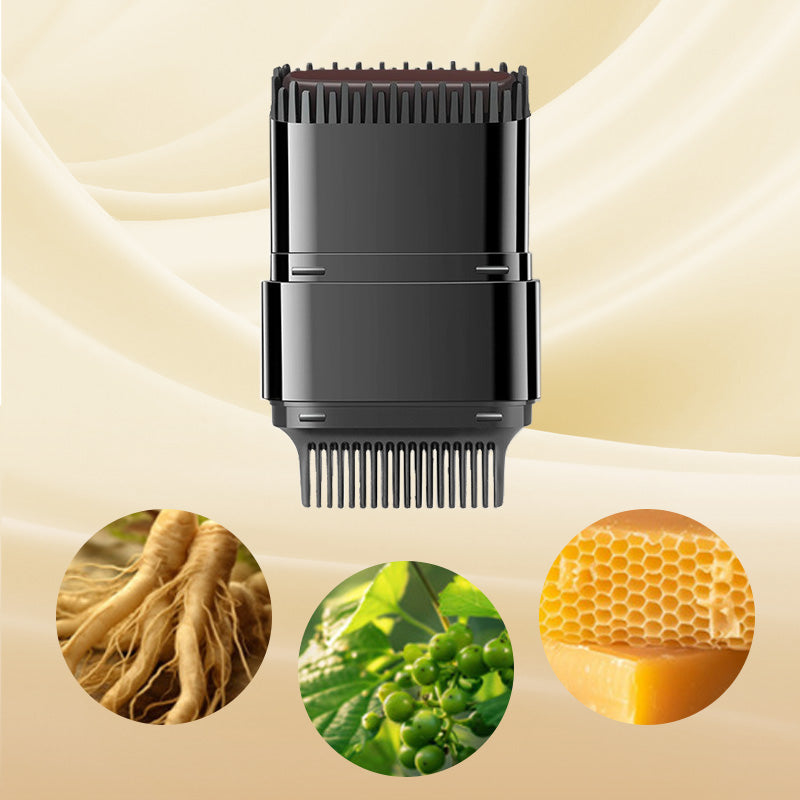 Arenzza Instant Hair Color Stick with built-in comb, showing the portable hair color product and comb applicator on a plain background.