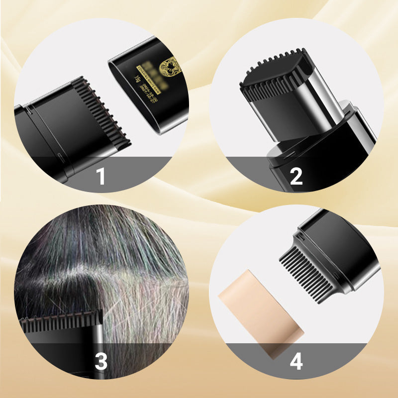 Arenzza Instant Hair Color Stick with built-in comb, portable hair color applicator for quick touch-ups and styling.