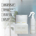 Arenzza Hair Styling Spray and Cream set with two bottles, designed for versatile hair styling and smoothing.
