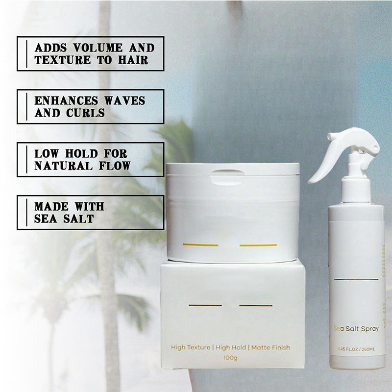 Arenzza Hair Styling Spray and Cream set with two bottles, designed for versatile hair styling and smoothing.