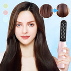 Arenzza 2-in-1 rechargeable straightening comb for long-lasting hair styling, featuring a sleek design and adjustable temperature controls.