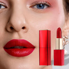 Arenzza color-changing glitter lipstick with moisturizing formula, featuring a festive holiday-inspired design and shimmering finish.