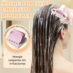 Arenzza Silicone Scalp Massager with flexible silicone bristles for relaxing scalp massage and hair care.